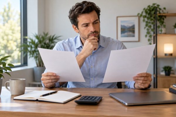 İki iş teklifini çalışma koşullarıyla birlikte değerlendiren profesyonel